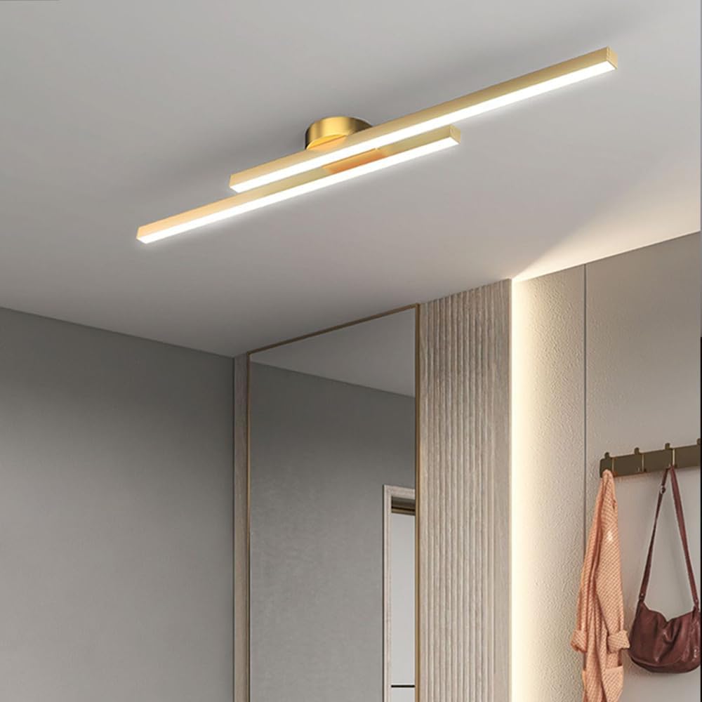 Maddie | Lampada da soffitto LED lineare moderna ultra-sottile in alluminio