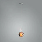 Lampada a sospensione in vetro sferico minimalista