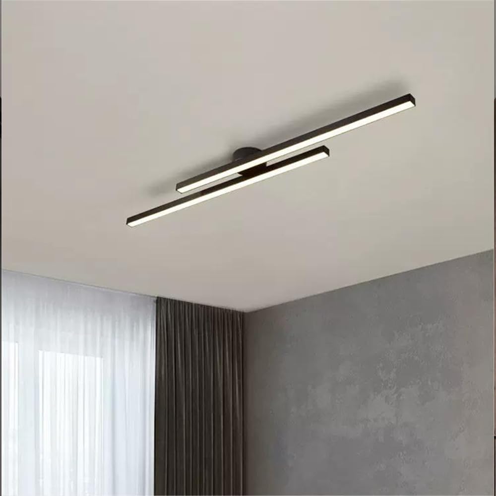 Maddie | Lampada da soffitto LED lineare moderna ultra-sottile in alluminio
