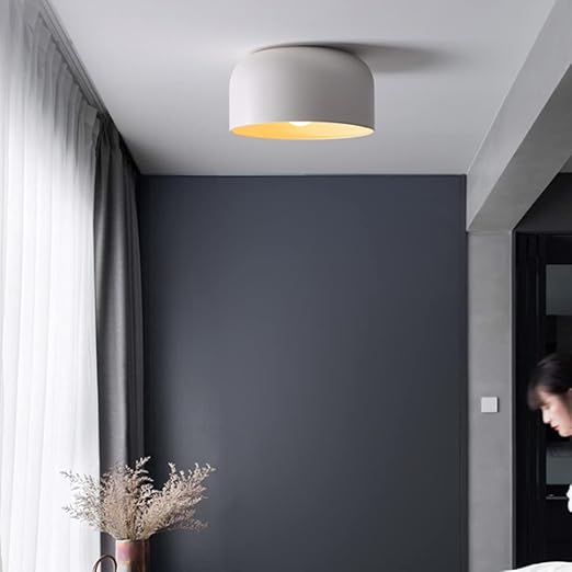 Lampada da soffitto rotonda classica in ferro