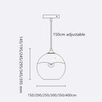Brina Lampada a Sospensione con Pallone Frosted Gradient