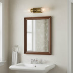 Applique da Bagno Contemporanea a Tubo in Vetro Doppio Elite