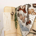 Coperta Woven Boho Farfalla