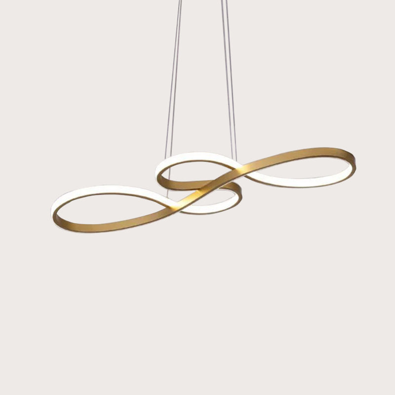 Lampada a sospensione LED con design di note musicali moderne