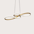 Lampada a sospensione LED con design di note musicali moderne