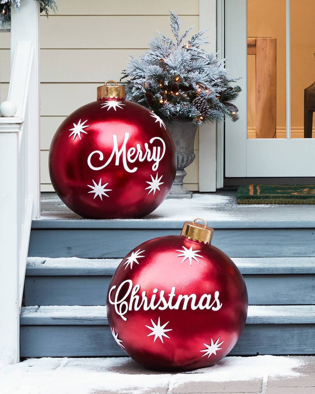 FestiGlow - pallone di Natale gonfiabile resistente alle intemperie per feste all'aperto