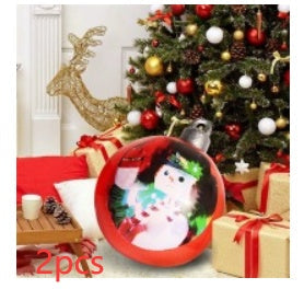 Palla di Natale Gonfiabile 60 cm – Decorazione Natalizia in PVC Resistente alle Intemperie per Esterni