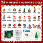 CraftVent | 24 Giorni di Natale Countdown Ornamenti Set da Costruzione Calendario dell'Avvento