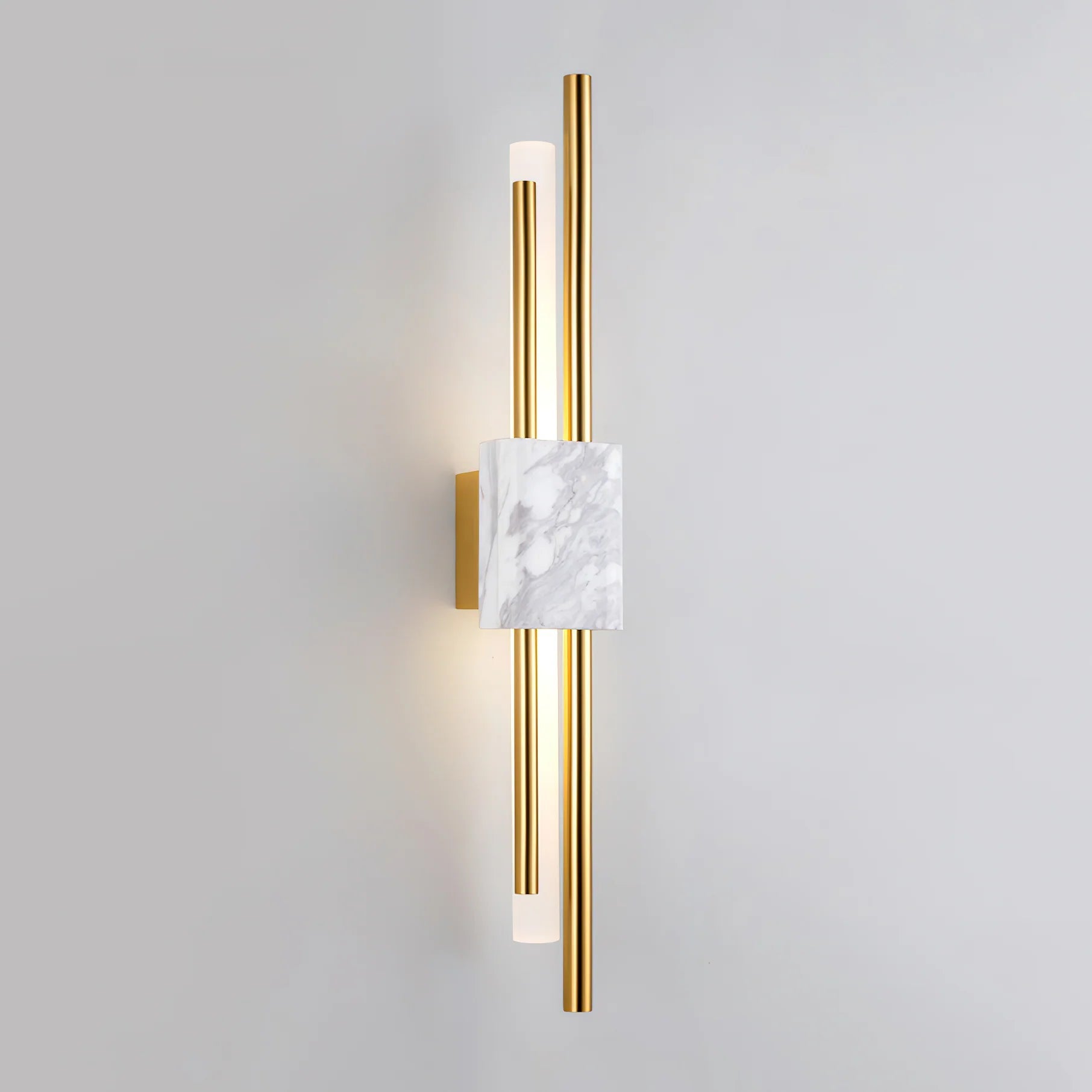 Applique da Parete in Marmo con Barre Cilindriche Classiche