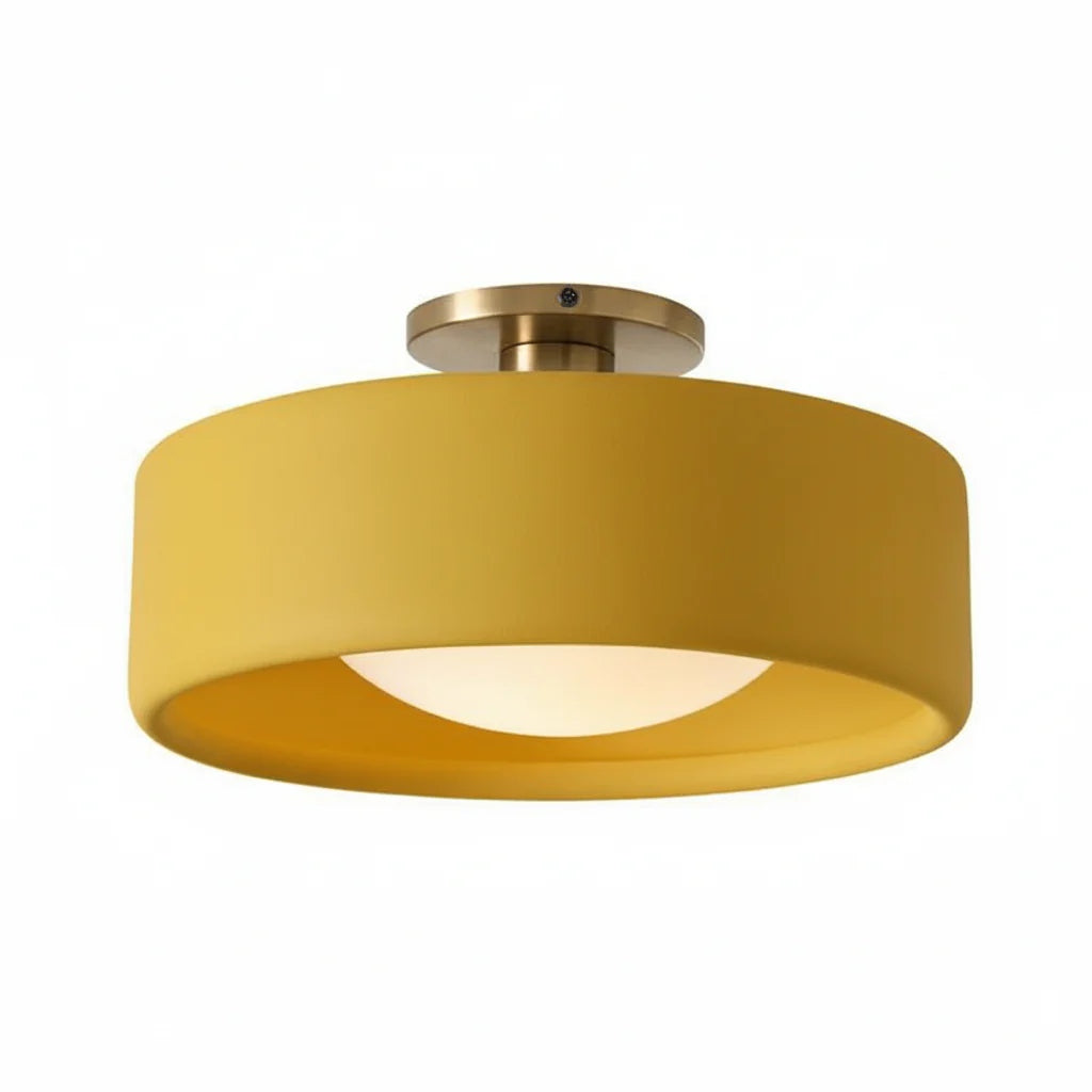 Lampada da soffitto a tamburo in porcellana