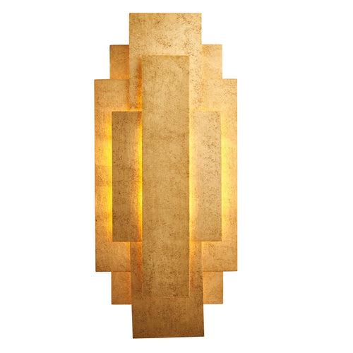 Applique da Parete Rectangolare Oro Art Deco di Anversa