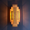 Applique da Parete Rectangolare Oro Art Deco di Anversa