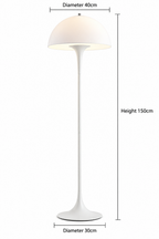 Lampada Panthella – Lampada da Tavolo Champignon di Metà Secolo con Luce Morbida Diffusa