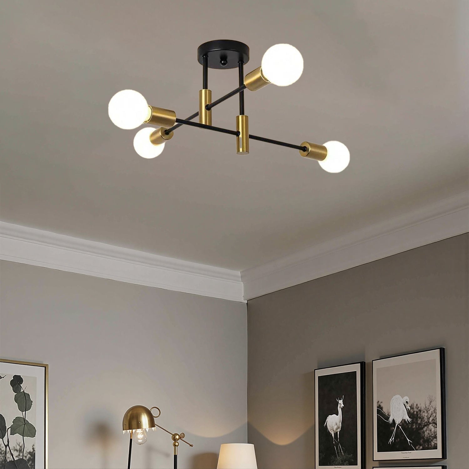Moderna Luce da Soffitto con Più Lampadine Nordic