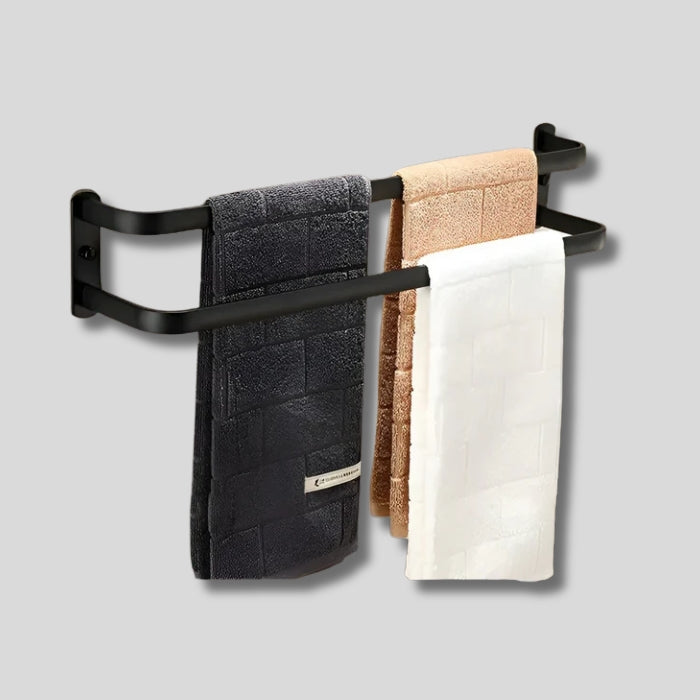 TowelNest – Supporto a parete salvaspazio con barre a più livelli e facile installazione
