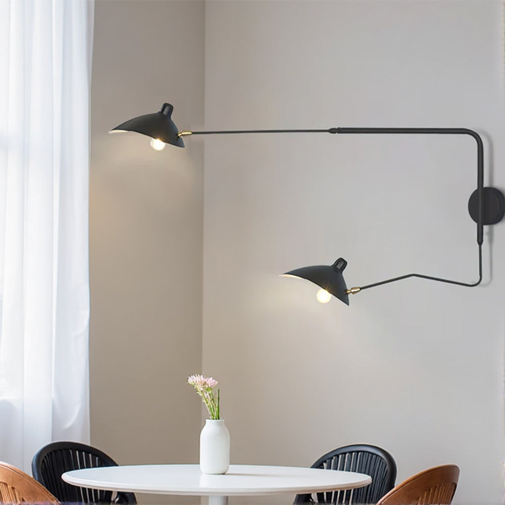 Lampada da Parete Chic a Doppia Testa