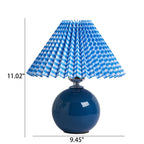 Lampada da Tavolo Ceramica Pieghettata Minimalista Nordica a 1 Luce