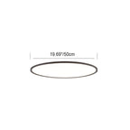 Lampada da soffitto LED a incasso con paralume rotondo in acrilico e alluminio, stile moderno minimalista per soggiorno