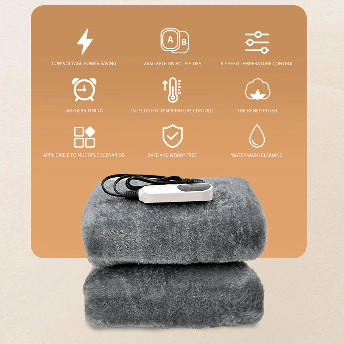 Coperte Elettriche per Auto – Coperta Riscaldata Portatile per Auto e Viaggi