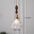 Lampada a Sospensione 1 Luce in Rame Noce Vetro Minimalista Moderna Nordica