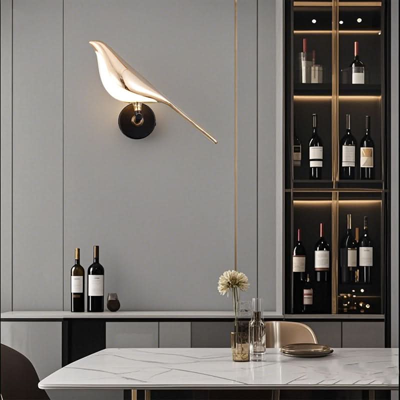 Glarefusion Modern Led Art Design Lampada da Parete con Uccello