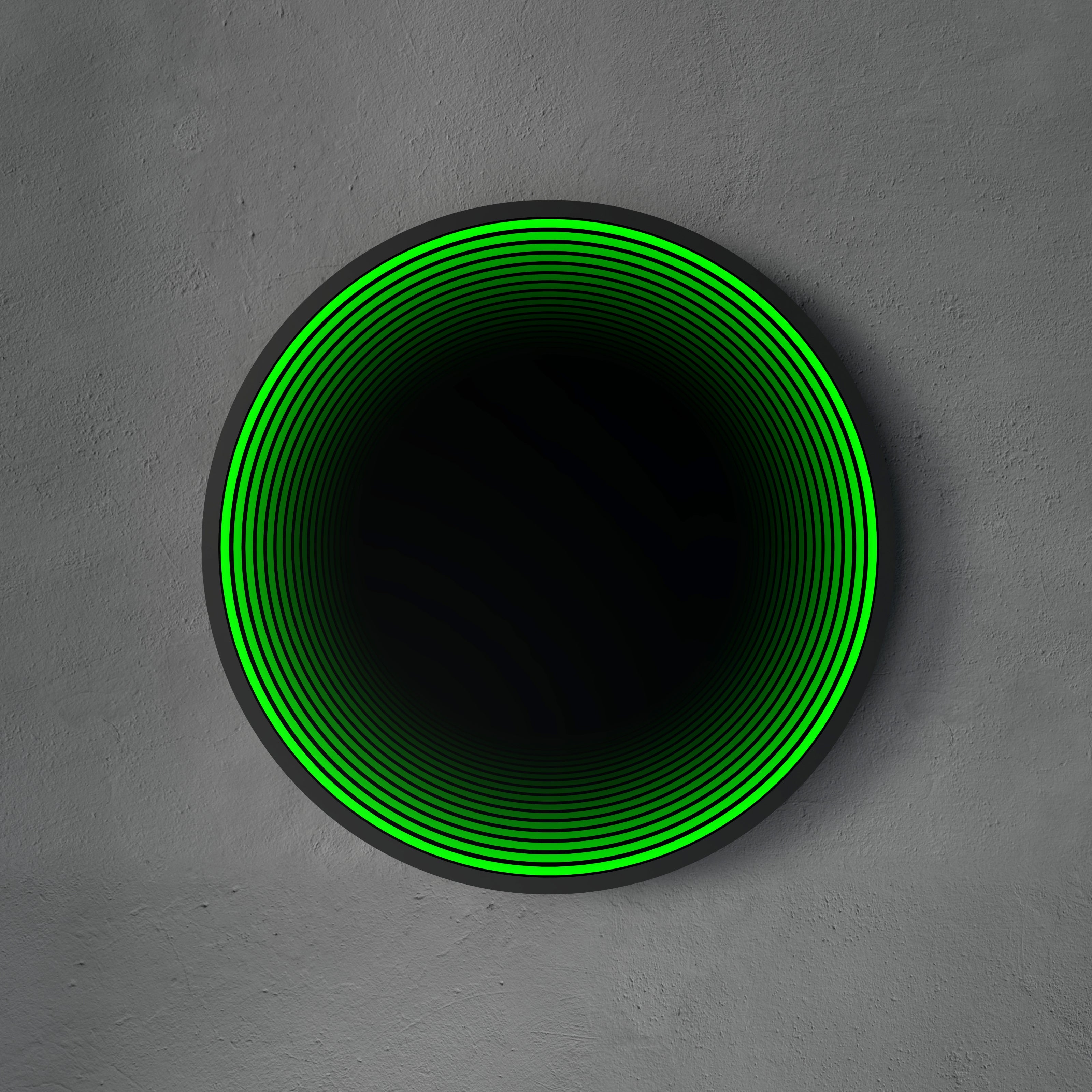 Specchio Circolare 3D con Luce