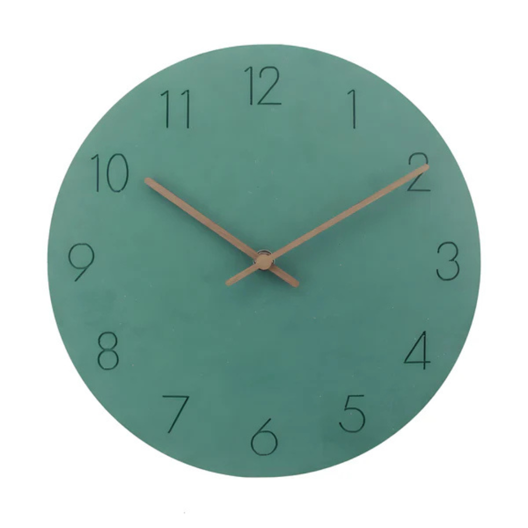 Nork - Orologio da Parete in Legno Minimalista