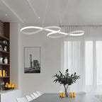 Lampada a sospensione LED con design di note musicali moderne