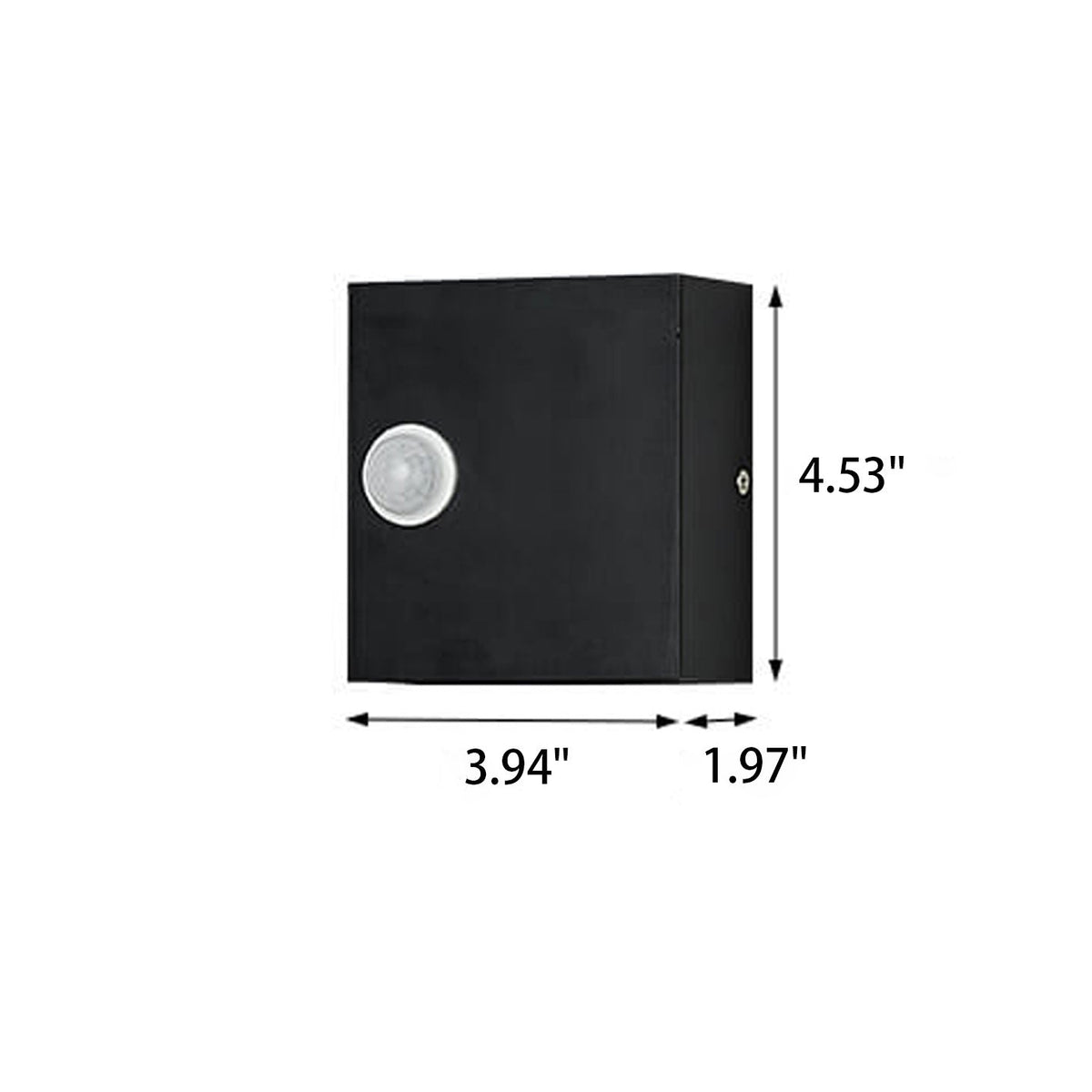 Applique a parete moderna semplice quadrata con sensore di corpo LED