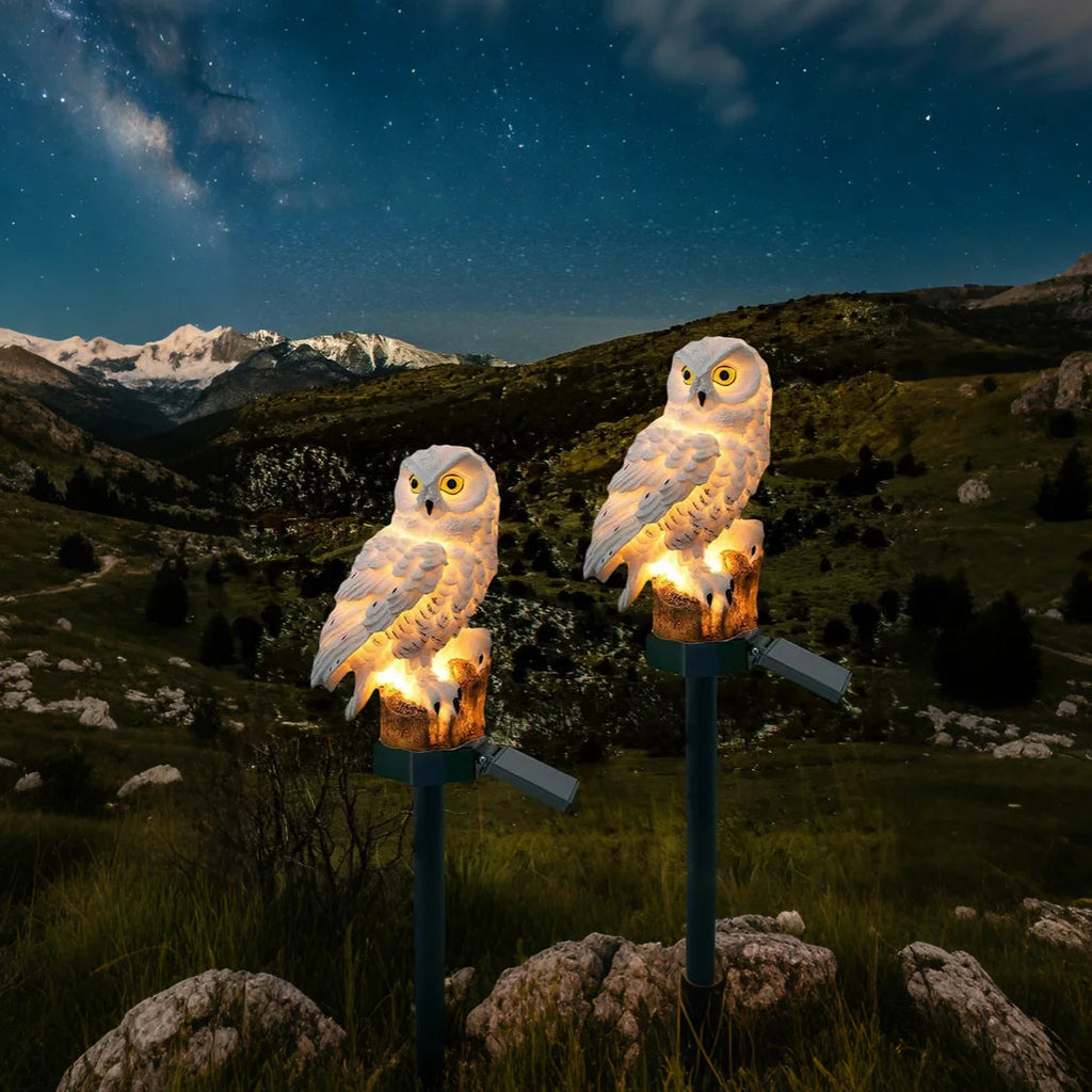 Lampada Creativa a Forma di Gufo Solare