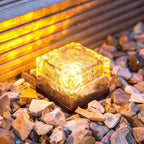 Luce Cubo da Giardino Solare con Effetto Onde d'Acqua a Cambio Colore
