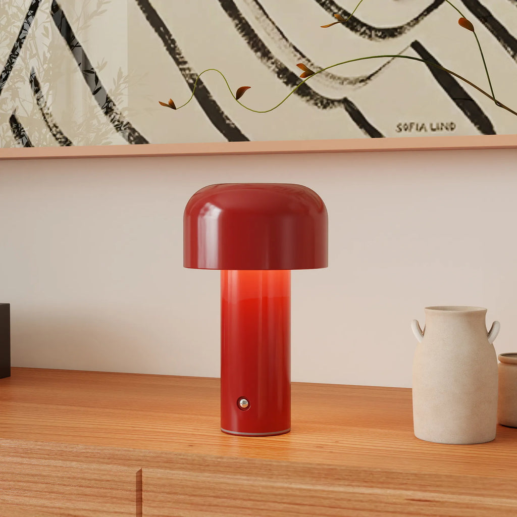 Lampada da Tavolo Creativa Semplice a Forma di Fungo
