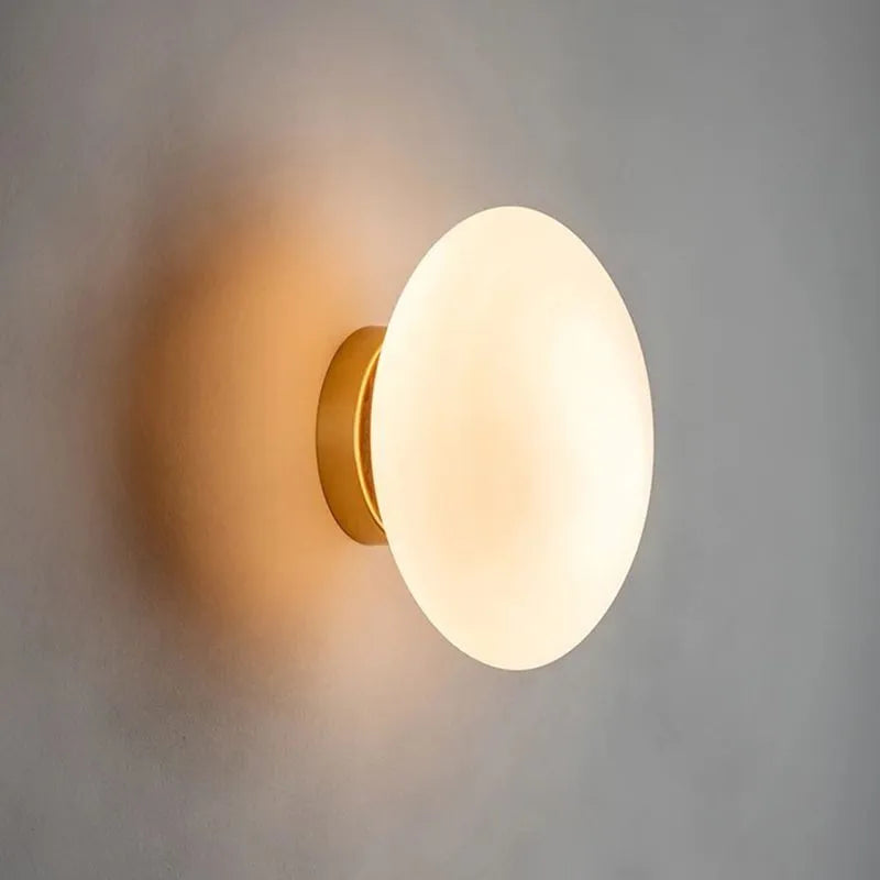 Lampada da Parete LED in Metallo e Vetro a Forma di Globo Moderna Valentina