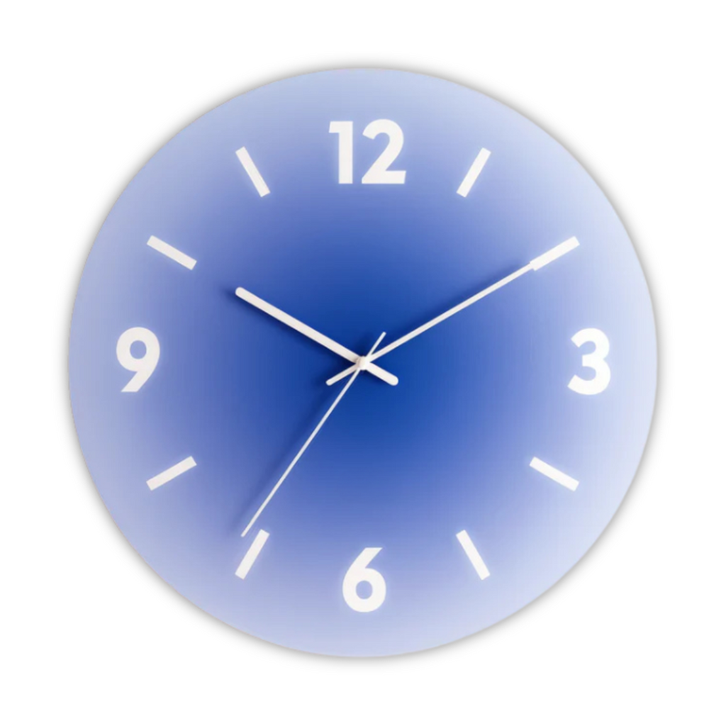 Tramonto - Orologio da Parete Design in Vetro