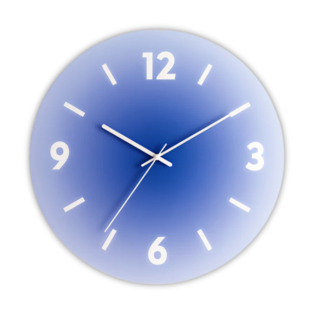 Tramonto - Orologio da Parete Design in Vetro