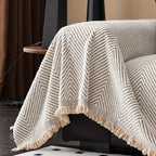 Copertura per divano a zigzag, elegante copertura protettiva