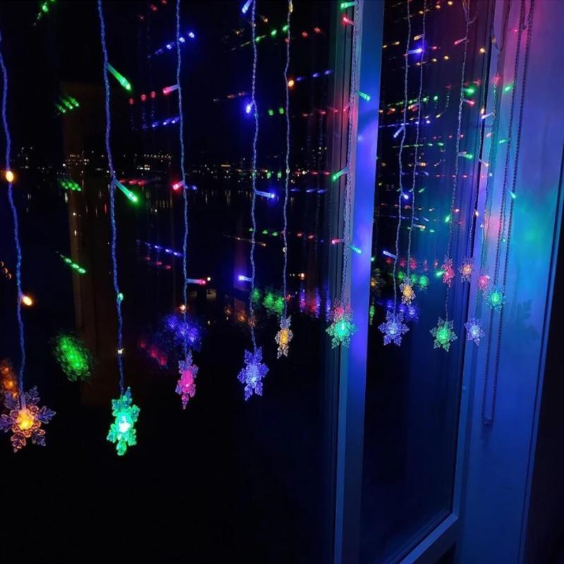 Illuminazione a LED per tende di Natale – Illuminazione decorativa e riutilizzabile per feste