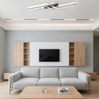 Moderna Semplice Luce da Soffitto LED in Alluminio Nero