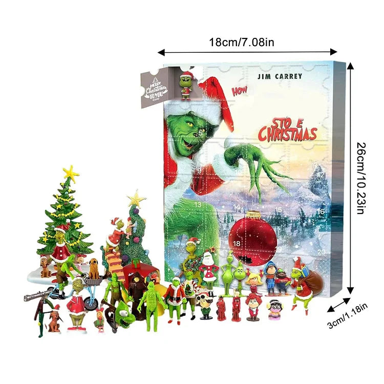 Calendario dell'Avvento Mostruoso – Calendario dell'Avvento Verde con Sorprese
