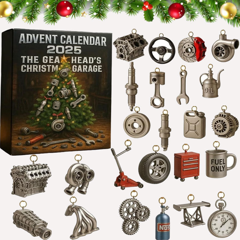 Gearhead Garage Calendario dell'Avvento | Countdown al Natale con sorprese automobilistiche e attrezzi!