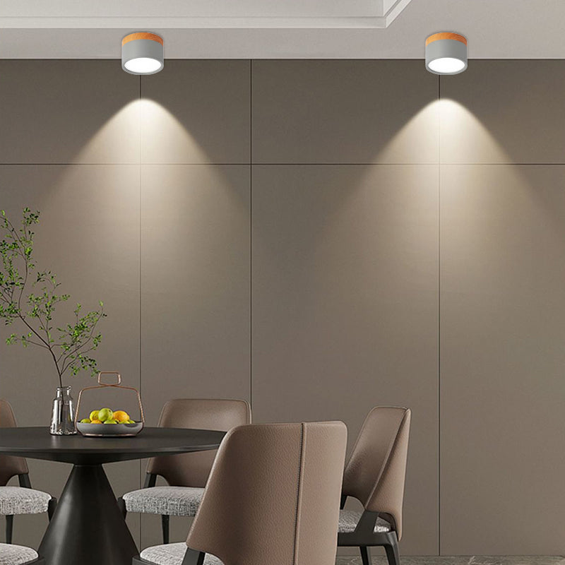 Lampada da soffitto LED cilindrica semplice nordica