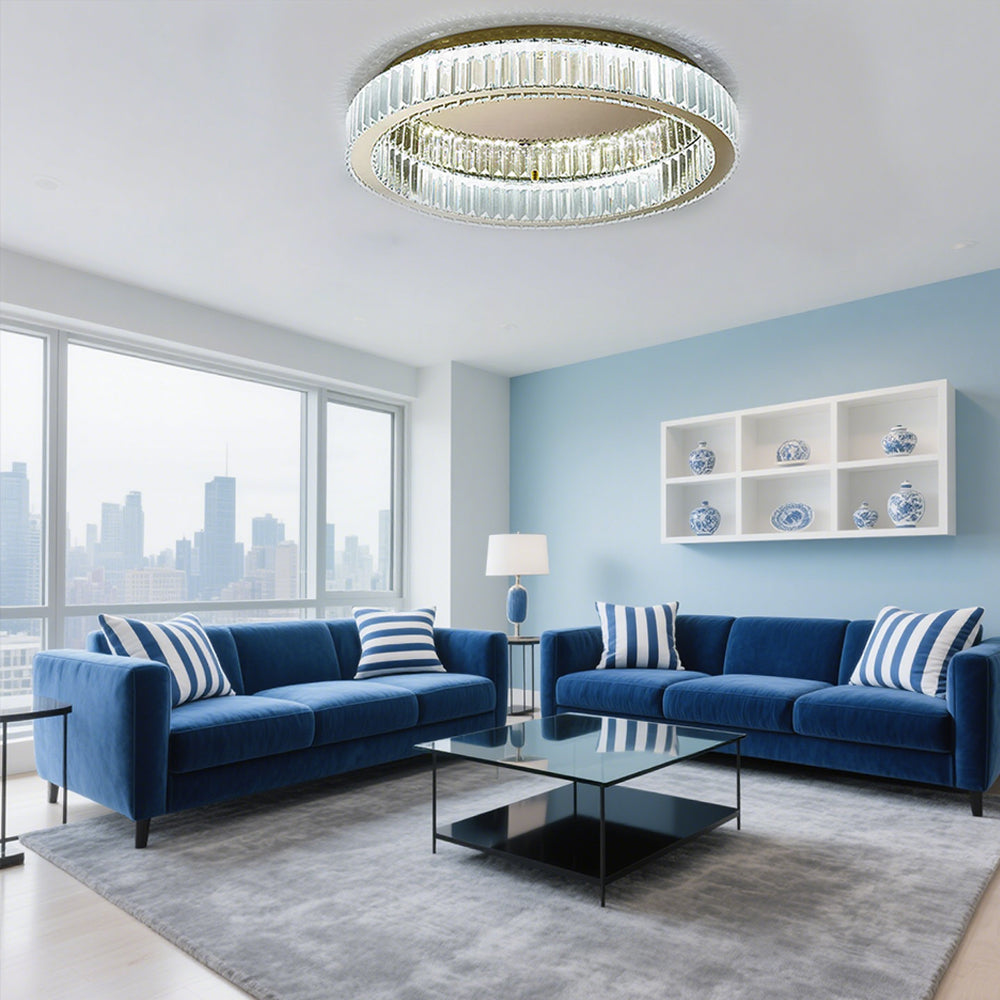 Moderna Creativa Lampada da Soffitto Rotonda in Cristallo
