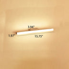 Lampada da parete LED a striscia lunga in legno minimalista nordico