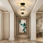 GlareFusion Moderno Lampadario a Soffitto in Vetro Cristallo LED Nordico