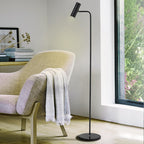 Lampada da Terra LED Regolabile in Ferro Industriale