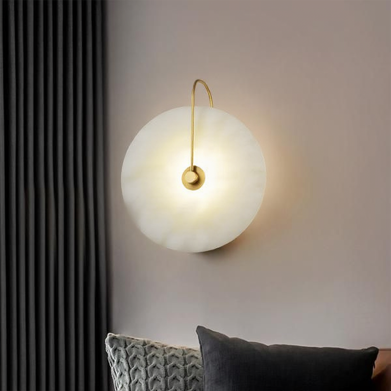 Lampada da Parete in Alabastro Nordico