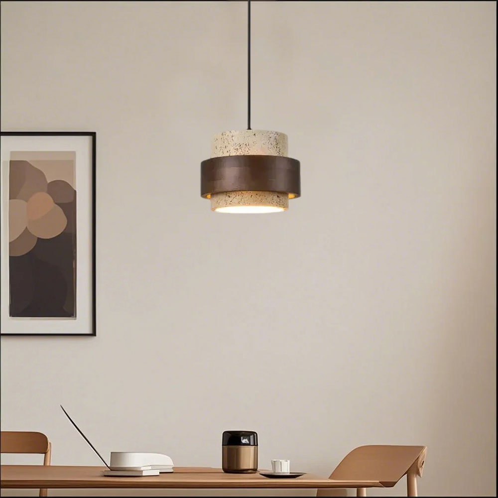 Lampada a Sospensione Retro Stone Wabi-Sabi