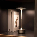 Lampada da Tavolo Ricaricabile LED a Cono in Ottone Moderno 1 Luce