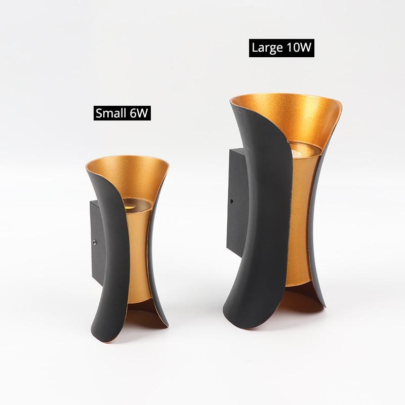 Lampada a LED da esterno Noxel montata a parete curva