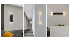 LumaShield Duo – Lampada da Parete LED Nera & Bianca